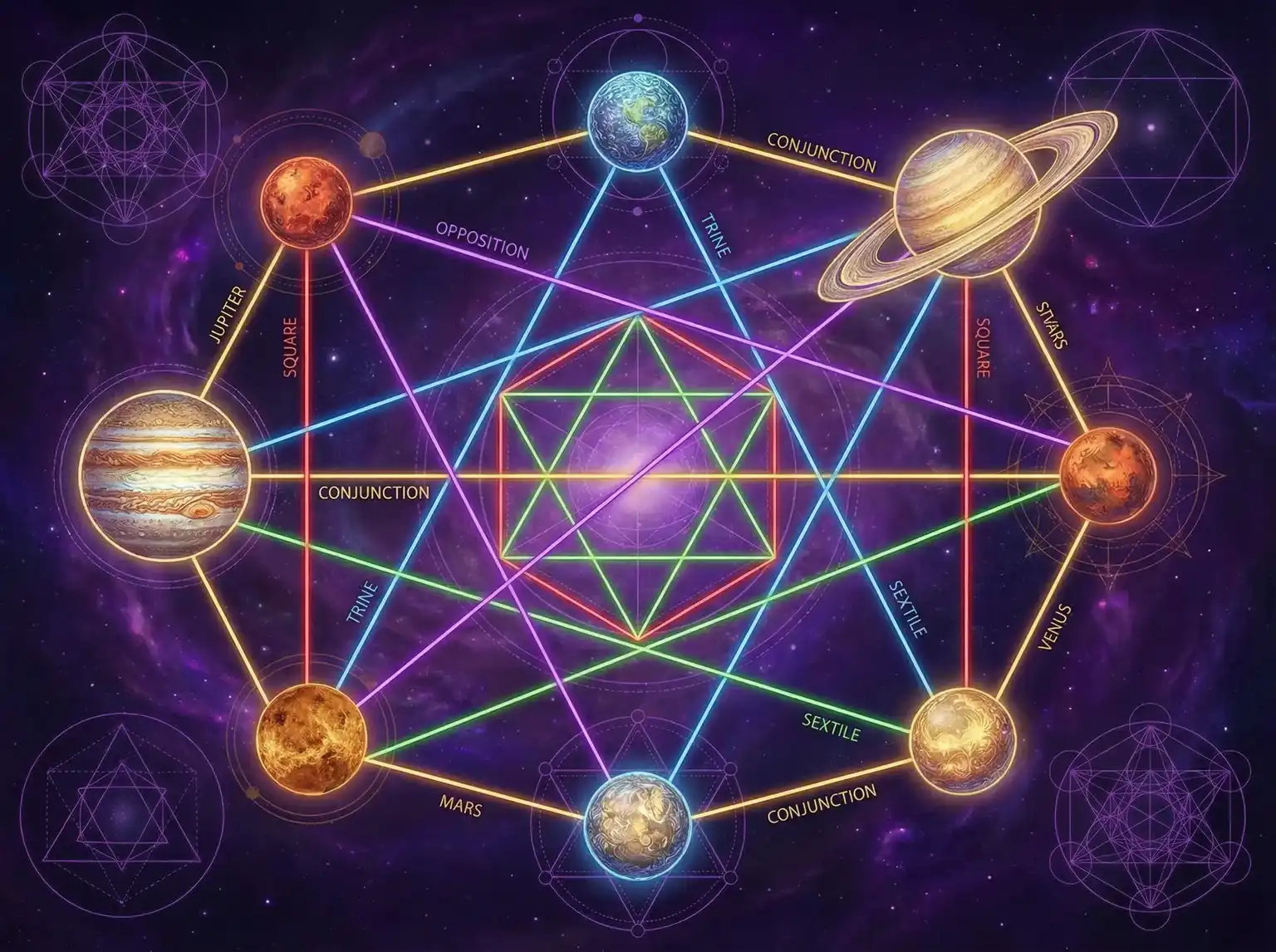 行星相位解读 - 查询附近核酸检测点 | 占星学进阶